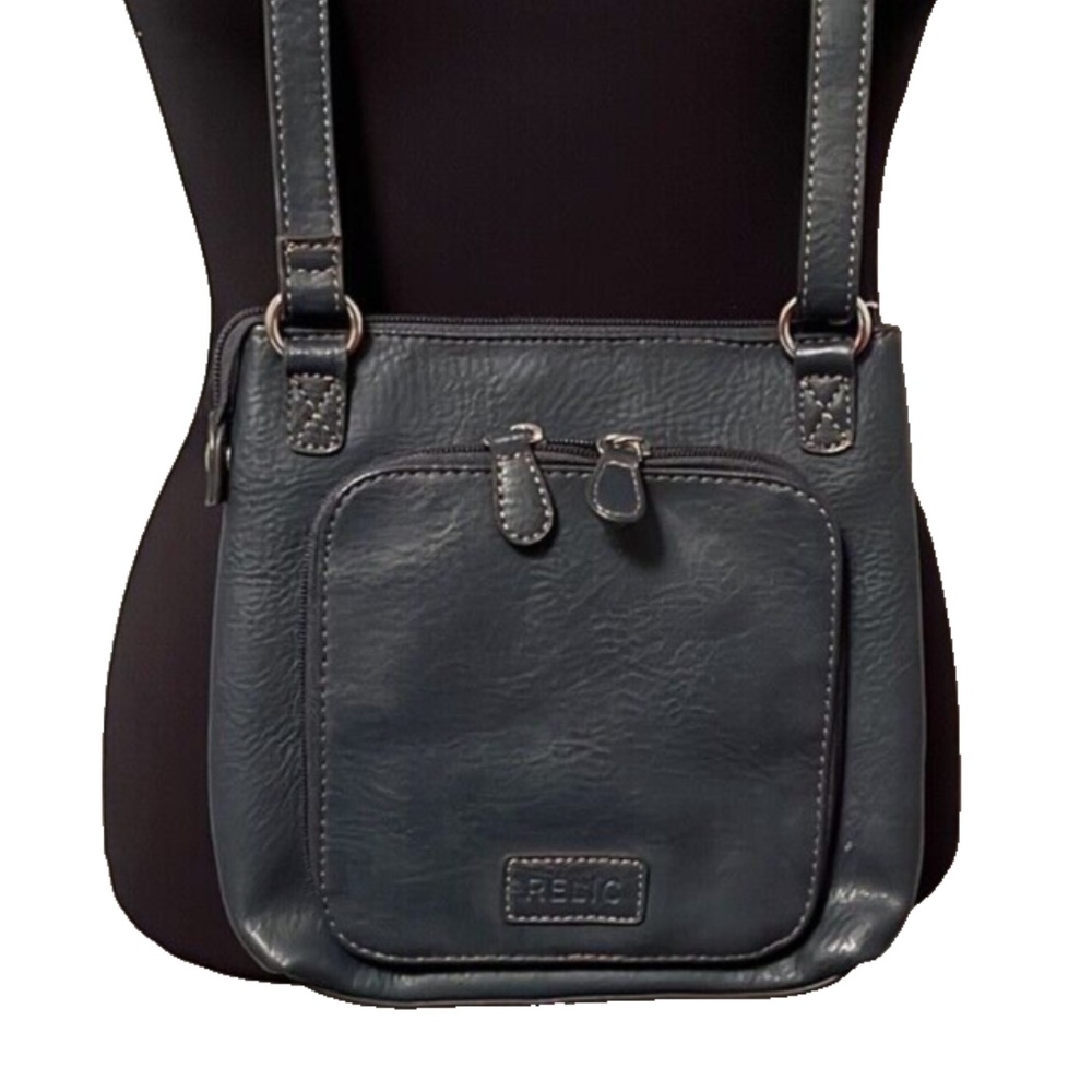 Relic Blue Vegan Leather Crossbody Purse Handbag
